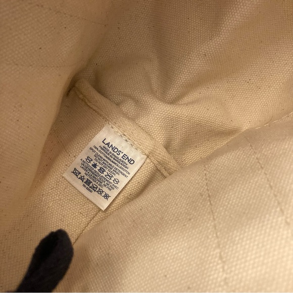 Land's End Super cute Paisley canvas mini tote bag - Picture 3 of 9